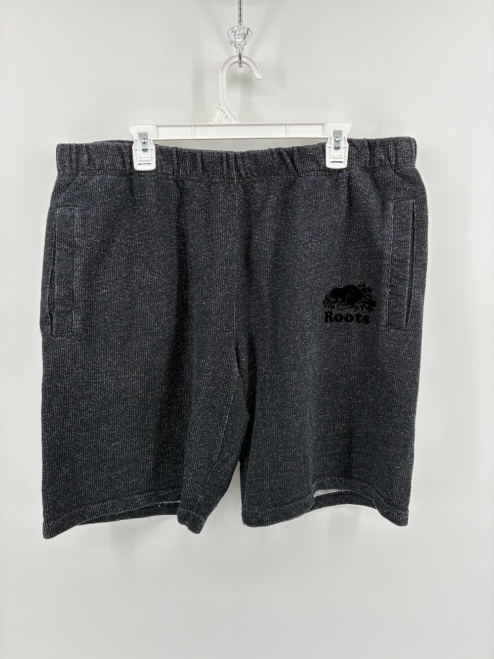 Roots Men's Charcoal Knit Lounge Shorts